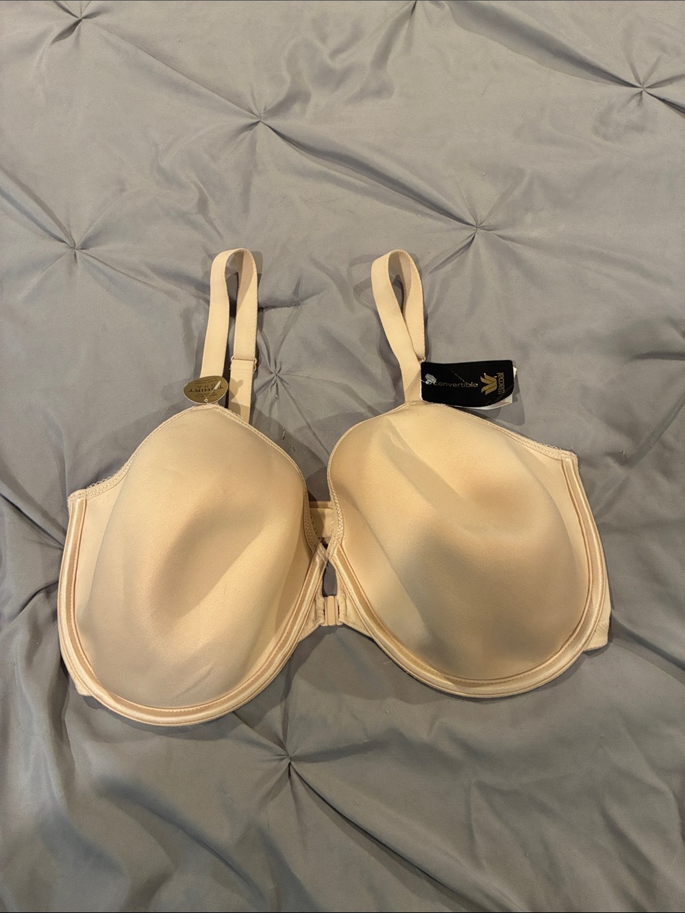 NWT Wacoal Nude T-shirt Underwire Bra-Front Clasp-Sz 40DD